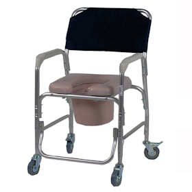 Shower chair on wheels